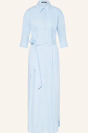 Marc Aurel Hemdblusenkleid Mit 3/4-Arm blau