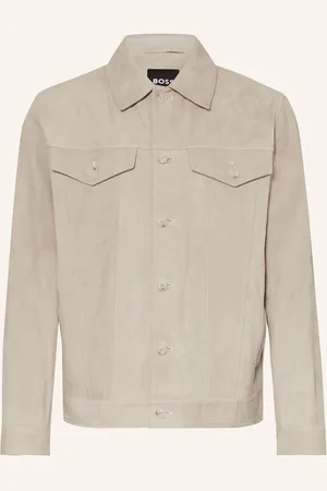 HUGO BOSS Lederjacke Merak beige