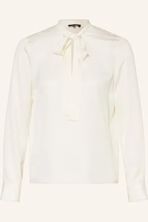 THEORY Schluppenbluse Aus Satin weiss