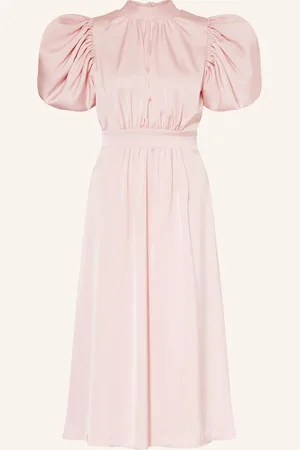 ROTATE Satinkleid Mit Cut-Out rosa