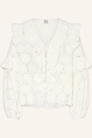 VILA Bluse Aus Lochspitze
