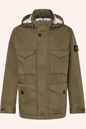 Stone Island Parka Mit Abnehmbarer Kapuze gruen