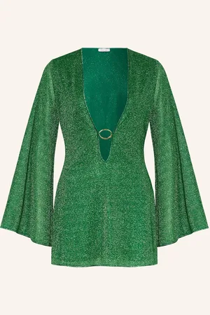 Oseree Strandkleid Lumiere Mit Glitzergarn gruen