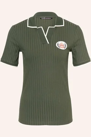 EA7 Jersey-Poloshirt Train Golf Club gruen