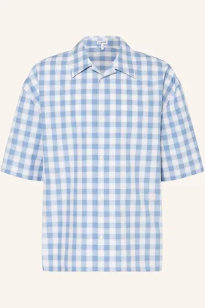 Loewe Kurzarm-Hemd Comfort Fit blau