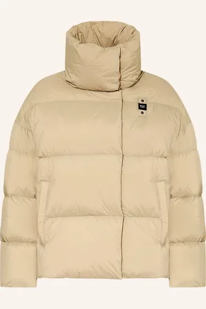 Blauer Daunenjacke beige