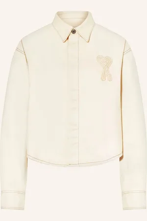 Ami Jeansbluse beige
