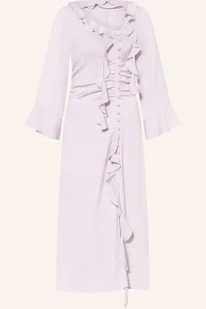 Baum und Pferdgarten Kleid Agata Mit Volants rosa
