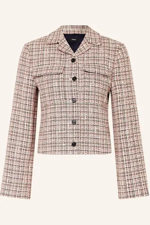 THEORY Kastenjacke Aus Tweed rosa