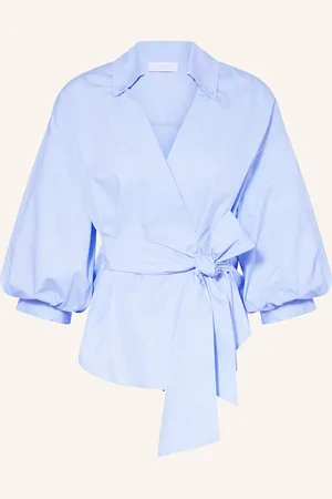 Rich & Royal Wickelbluse blau