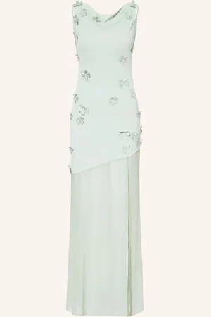 ROTATE Kleid Mit Volants blau