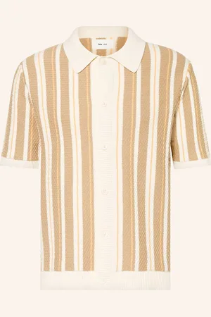 NN.07 Strickhemd Jackie Regular Fit beige
