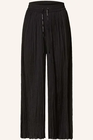 Marc Cain Culotte Wolin Mit Plissees schwarz