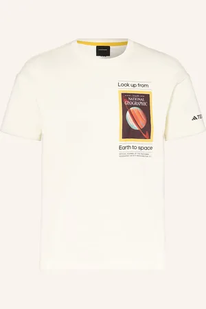 adidas T-Shirt National Geographic Uf Aeroready Graphic beige