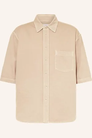 LEMAIRE Kurzarm-Hemd Comfort Fit beige