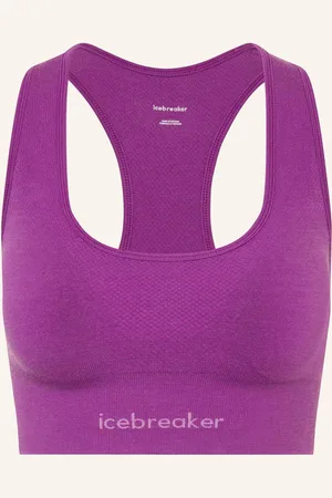 Icebreaker Sport-Bh 260 Zoneknit Seamless Mit Merinowolle lila