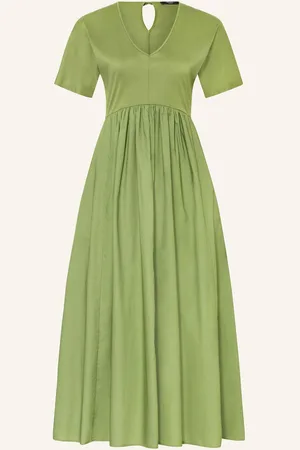 Max Mara Kleid Bronzo Im Materialmix gruen