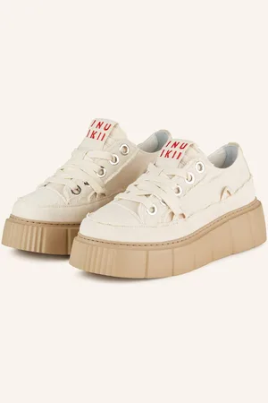 INUIKII Sneaker Matilda Frayed Denim beige