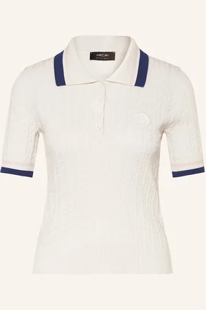 Marc Cain Strick-Poloshirt weiss
