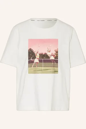 Marc Cain T-Shirt Mit Schmucksteinen weiss