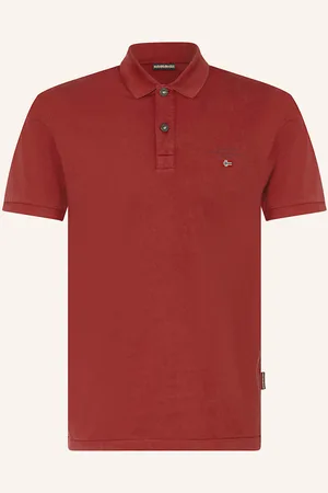 Napapijri Jersey-Poloshirt Elbas Regula Fit rot