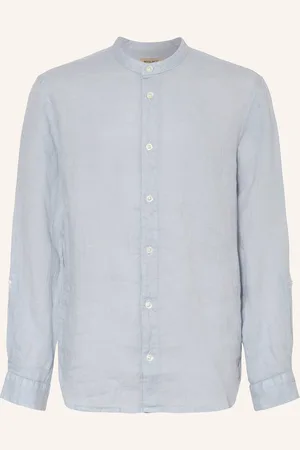 Woolrich Leinenhemd blau
