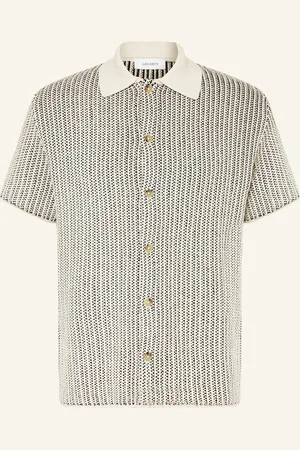 Les Deux Strickhemd Easton Comfort Fit beige