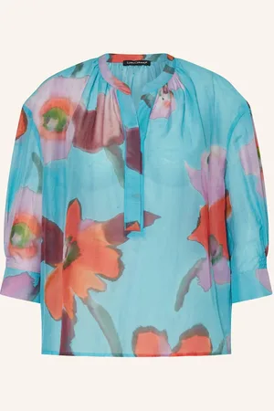 Luisa Cerano Blusenshirt Mit 3/4-Arm blau