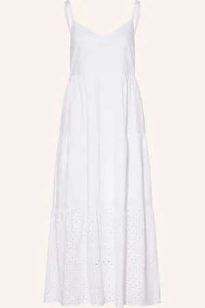 Marc Cain Kleid Mit Lochspitze weiss