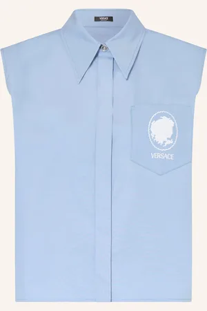 VERSACE Blusentop blau