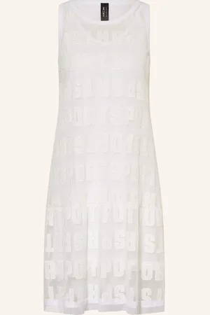 Marc Cain Mesh-Kleid weiss