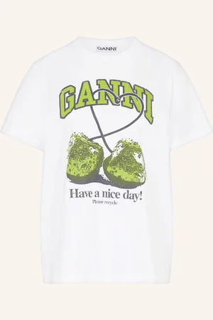 Ganni T-Shirt weiss