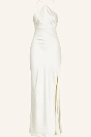 Patrizia Pepe Abendkleid Aus Satin beige