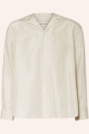 Rohe Róhe Hemd Comfort Fit Aus Seide weiss