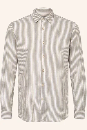 Pierre Cardin Hemd Modern Fit Mit Leinen gruen