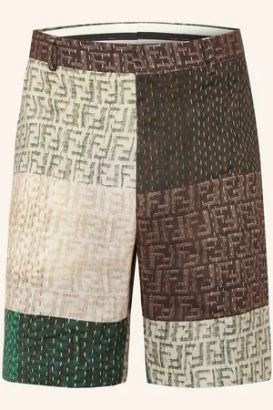 Fendi Leinenshorts braun