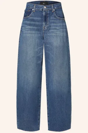 7 for all Mankind Barrel Jeans Bonnie Curvilinear blau