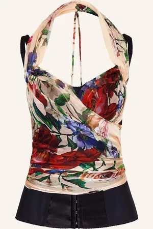 Dolce & Gabbana Blusentop Mit Seide beige