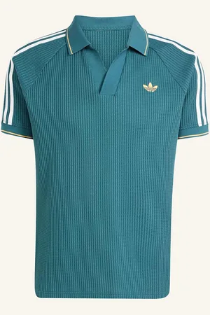 adidas Poloshirt Originals Waffle Knit gruen