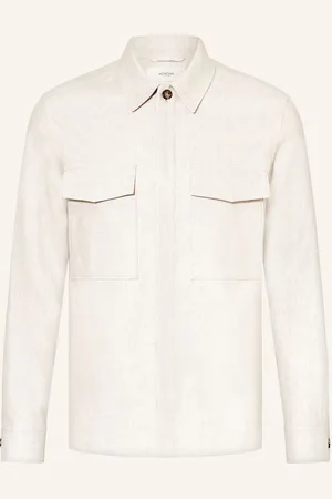 Agnona Leinen-Overshirt beige