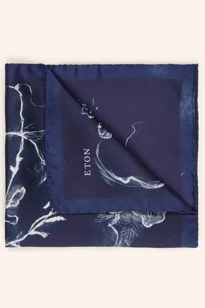Eton Einstecktuch blau