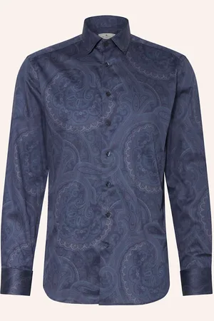 Etro Hemd Regular Fit blau