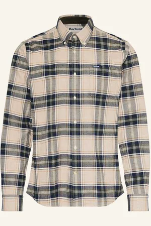 Barbour Flanellhemd Betsom Tailored Fit weiss