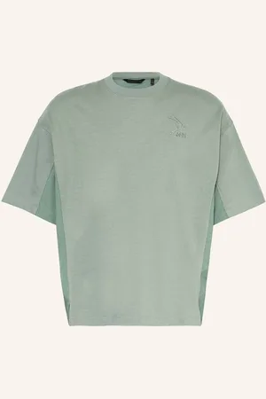 66 North T-Shirt Kria Hybrid Im Materialmix gruen