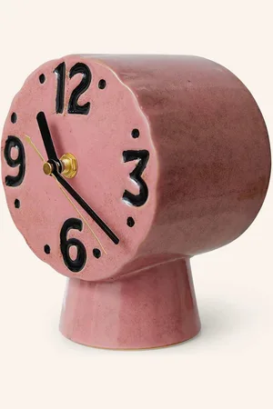 HK living Tischuhr pink