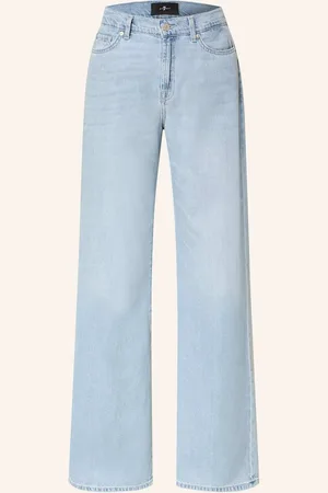 7 for all Mankind Wide Leg Jeans Lotta blau
