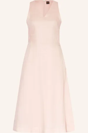 HUGO BOSS Leinenkleid Dasico rosa
