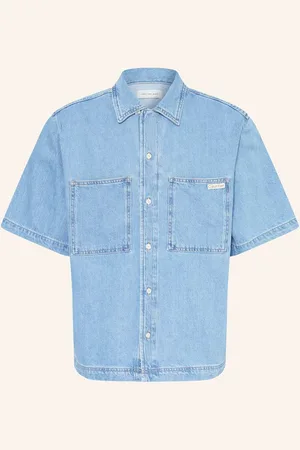 Calvin Klein Jeanshemd Relaxed Fit blau