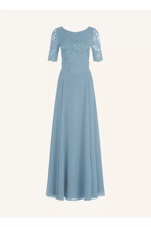Vera Mont Kleid Mit Spitze blau