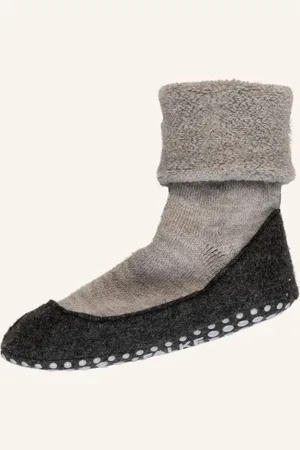 Falke Stoppersocken Cosyshoe Aus Merinowolle grau